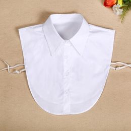 Bow Ties 2024 Women Shirt Fake Collar Detachable Collars For Mens Solid Lapel Necklace False Blouse Top Clothes Decorative