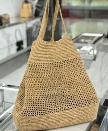 beach bag Icera Maxi Tote Bag woman straw designer bag rattan bag large tote crochet bag handbags for women fashion bags classic style travel MM size lady classic style