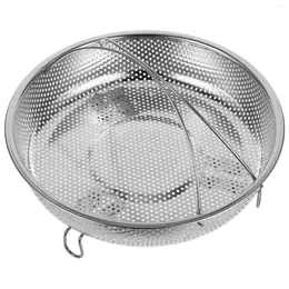 Double Boilers Stainless Steel Steamer Kitchen Aide Steaming Basket For Pot Dense Hole Convenient