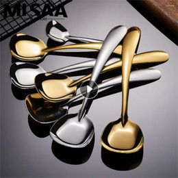 Spoons Stainless Steel Spoon Rust Prevention Durable Smooth Edges Highest Evaluation Quality Choice 304