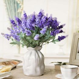 Decorative Flowers Creative Fake Violet Table Decorations Romantic Provence Lavender Silk Flower Handmade Wedding Party Ornaments