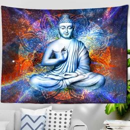 Tapestries Buddha Tapestry Wall Hanging Meditation printed pattern decorative tapestry Home bedroom room