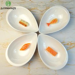 Plates Household Tableware Snack Fruit Dish Western Restaurant Dinnerware Dinner Plate A5 Melamine Porcelain Imitation Appliances