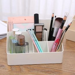 Storage Boxes Makeup Organizer Simple Style Box Saving Space Wide Application Holder Desktop Office Home Sundries White