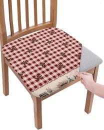 Chair Covers Country Star Berry Retro Red Plaid Seat Cushion Stretch Dining Cover Slipcovers For Home El Banquet Living Room