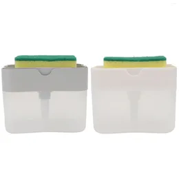 Liquid Soap Dispenser 2 Sets Dishwashing Container Detergent Case Practical Pump Home Kitchen