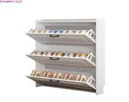 Clothing Wardrobe Storage Shoe Cabinets Household Door Ultrathin 17cm Organiser Modern Simplicity Shoerack Large Space Solid Wo7828368