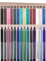 Women Eyes Makeup Tattoo Eyeliner Waterproof Pigment Color Eyeliner Pencils Gel Blue Purple White Eye Liner Pen5668911