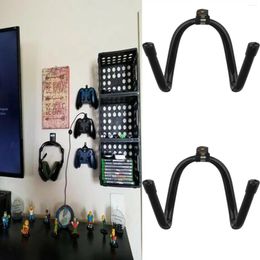 Hooks Game Controller Organiser Wall Rack Mount Clip Hanger Set Of 2