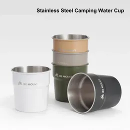 Mugs 300ml Stainless Steel Metal Beer Cup Wine Cups Coffee Tumbler Tea Milk Water Pint For Outdoor Camping BBQ