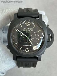 Luxury Panelai Watches with Logo Unisex Classic Branded Watch Designer New Lumino Pam00317 Manual Mechanical Mens Watch 44mm