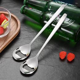 Coffee Scoops 100Pcs/Lot 304 Stainless Steel Bottle Opener Design Korean Spoon Dinner Household Thickened Rice