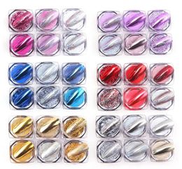 Nail Glitter Manicure Mirror Powder Gold Silver Art Decorations Shining Pigment TSLM17741681