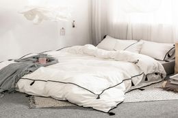 Pendant Tassels Bedding Sets Comfort Cotton Quilt Cover 3 Pics Duvet Cover Bedding Suits Bedding Supplies Home Textiles1794720