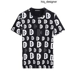 Mens Designer t Shirt Italian Milan Fashion Print T-shirt Summer Black White Hip Hop Streetwear 100% Cotton Tops Plus Size 1206 dsquares dsqureditys 2 dsquards ATNX