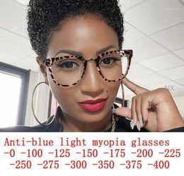 Sunglasses Anti Blue Light Cat Eye Ladies 2021 Prescription Myopia Glasses Women Magnifying Computer Frame AntiFatigue Eyewear NX1986550