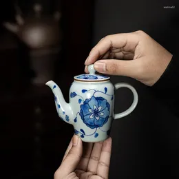 Teaware Sets Blue And White Pot Japanese Style Porcelain Tea Set Teapot Small Capacity Single Hand Ewer