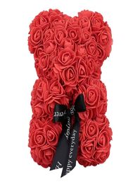 23Cm Creative Foam Bear Of Roses Bear Rose Flower Artificial New Year Gifts For Women Valentines Gift Birthday Gift1152981