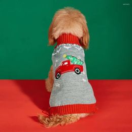 Dog Apparel Santa Claus Pet Sweater Festive Cozy Christmas Sweaters For Dogs Cats Warm Winter Clothes Puppies Kittens Cotton