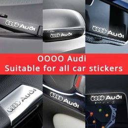 Car Stickers 5/10pcs Car 3D PVC Stickers Stereo Labelling Decorate Sticker Badge Emblem Decals For Audi A3 A4 B8 8P B9 8V A5 A6 A7 A8 Q3 Q5 Q7 T240513