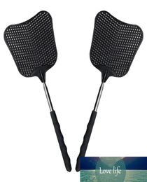 Mosquito and Fly Killing Plastic Fly Swatter Retractable Stainless Steel Rod Suitable for Indoor and Outdoor Use 2 Pack3025194