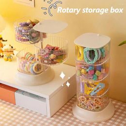Storage Boxes Cosmetic Box Reusable Jewelry Organizer Space-saving 360 Rotating Makeup Convenient Girl Accessory