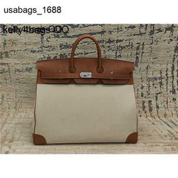 Personalized Customization Hac 50cm Bag Totes High Capacity Designer Bag Size Bag Travel Large Capcity Togo Leather Handsewn for qq