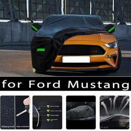 Car Covers Used for outdoor protection of Ford Mustang including full car cover snow cover sunshade waterproof dustproof and external car accessories T240509