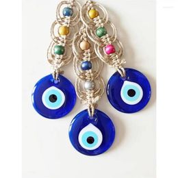 Decorative Figurines Macrame Evil Eye Hanging Blue Lucky Bead Unique Gifts Rope Nazar Boncuk Home Decor Room Car Decoration Wall