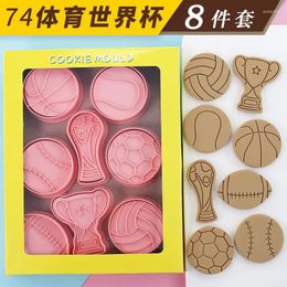 Baking Moulds Sports Cookie Mould Cartoon Football Baseball Fondant Cake Press Tool Cutting