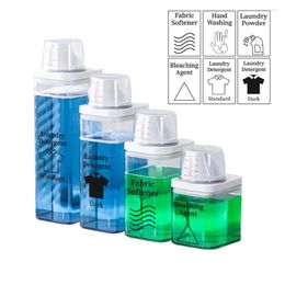 Liquid Soap Dispenser Farmhouse Laundry Detergent Fabric Softener For Room Decor Powder Storage Container Bottle