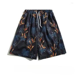 Men's Shorts Palm Leaves Summer Loose Cool Beachwear Knee Length Men Women Streetwear Funny Punk Couple Casual Board