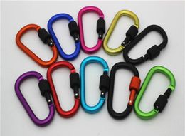 Outdoor Gadgets Carabiner Snap Hook Hanger Keychain Mountaineering Hiking Camping Colourful Aluminium Climbing Carabiner6599162