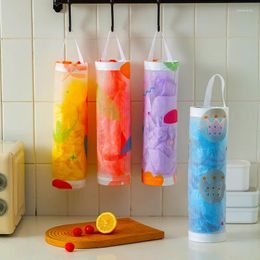 Storage Bags Household Plastic Bag Shopping Finishing Tube Multifunction Wall-mounted Debris Kitchen Artefact