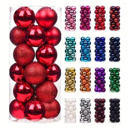 Party Decoration 24Pcs Christmas Balls Ornaments For Xmas Tree - Shatterproof Decorations Hanging Ball Holiday Weddi