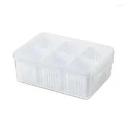 Storage Bottles Kitchen Ginger Garlic Box Fridge Organiser Drain Seal