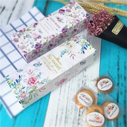 Gift Wrap 500pcs Cranberry Cookie Box Cardboard Packing For Macaroon Mooncake Egg-Yolk Puff