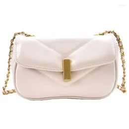 Shoulder Bags Versatile Messenger Bag Women's Fashion Lingge Chain Advanced Sense Foreign Style Small Square
