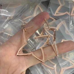 Dangle Earrings Europe And The United States Personality Exaggerated Five-pointed Star Female S925 Silver Needle