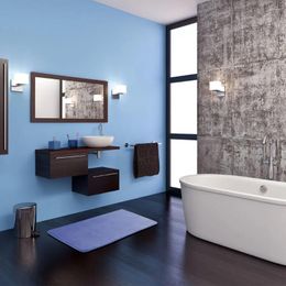 Carpets Bathroom Elastic Cotton Floor Anti Slip Water Absorb Carpet Mat 50 80cm Dark Blue Polyester Fibre Soft Comfortable Easy Washing
