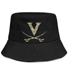 Fashion Virginia Cavaliers Basketball camouflage logo Unisex Foldable Bucket Hat Yourself Classic Fisherman Beach Visor Sells Bowl5994109