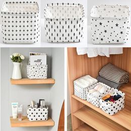 Storage Bags Folding Desktop Box Waterproof Toy Sundries Cute Basket Cosmetic Underwear Office Stationery Organiser