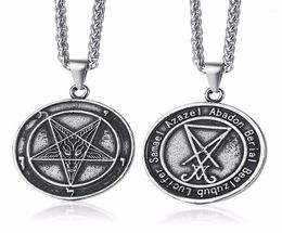 Assorted Style Satanic Jewellery Lucifer Pentagram Baphomet Amulet Goat Satan Wiccan Satanism Pendant Necklace Stainless Steel28232803826