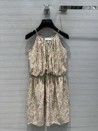Milan Runway Street Style Dresses 2024 New Spring Summer Print Skirts Brand Same Style Women's Designer Dress 0514-2