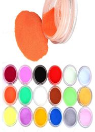 18 Colours Acrylic Carving Powder Dust UV Gel Design 3D Tips Decoration Manicure Nail Art Nail Carving Crystal Powder6063426
