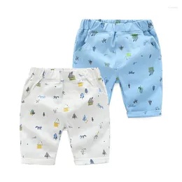 Shorts Cute Pattern Boys Cotton Summer Toddler Baby Beach Knee Length Pants Kids Clothes