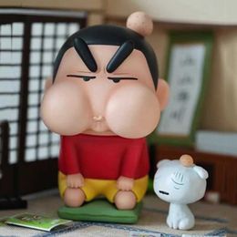 Action Toy Figures Anime Shin Chan Figura Angry Nohara Shinnosuke Beeping Mouth Figurine Cute Nohara Shiro Action Figures Pvc Model Doll Toys Gift Y240514