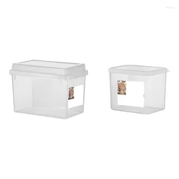 Storage Bottles Bread Container Box Dispenser With Cover Case Toast Cake Sandwich Airtight Crisper Home Tool
