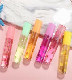 Transparent Fruit Nutritious Lip Gloss Natural Colour Change Jelly Liquid Lipstick Moisturising LipGloss Cute Oil5331200