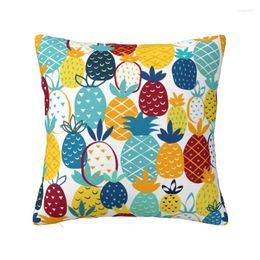 Pillow Nordic Style Summer Watercolour Pineapple Pattern Throw Case Decoration Square Cover 45x45cm Pillowcover For Sofa